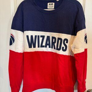 🏀 Washington Wizards Colorblock Crewneck – Size XL